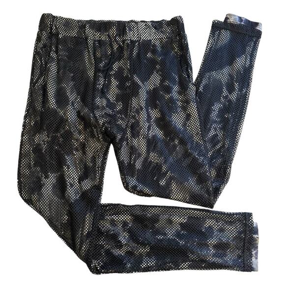 NWOT Kill City Black Mesh Overlay Tie Dye Pants M/L - Picture 1 of 7